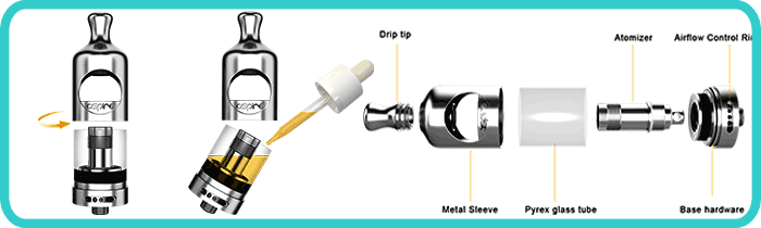 Aspire Clearomiseur Nautilus 2 pour cigarette electronique Justfog Clearomiseur Q16 pour cigarette electronique