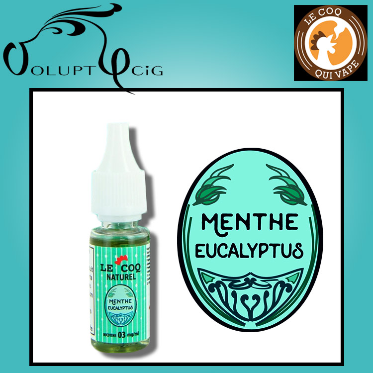 MENTHE EUCALYPTUS 10ml gamme Le Coq Qui Vape MENTHE EUCALYPTUS 10ml gamme Le Coq Qui Vape