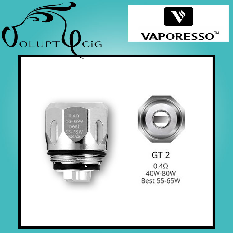 Résistance GT2 0.4 (40-80W) Vaporesso - Cigarette électronique