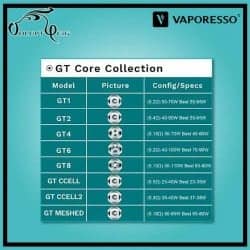 Résistances GT6 0.20 Ohm (40-100W) Vaporesso - Cigarette électronique