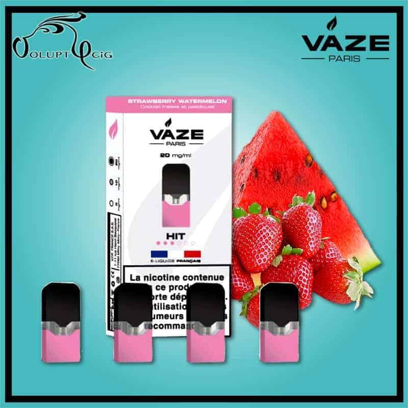 Cartouches x4 STRAWBERRY WATERMELON Vaze - Cigarette électronique Pod