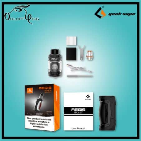 KIT AEGIS MAX 100W + ZEUS SUB OHM Geekvape - cigarette électronique accu rechargeable