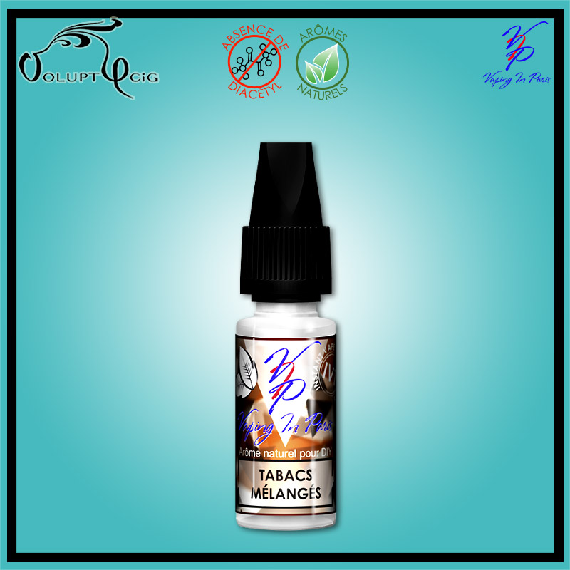 Arôme concentré TABACS MELANGES 10ml VIP Vaping In Paris - Cigarette électronique Arôme concentré TABACS MELANGES 10ml VIP Vaping In Paris - Cigarette électronique