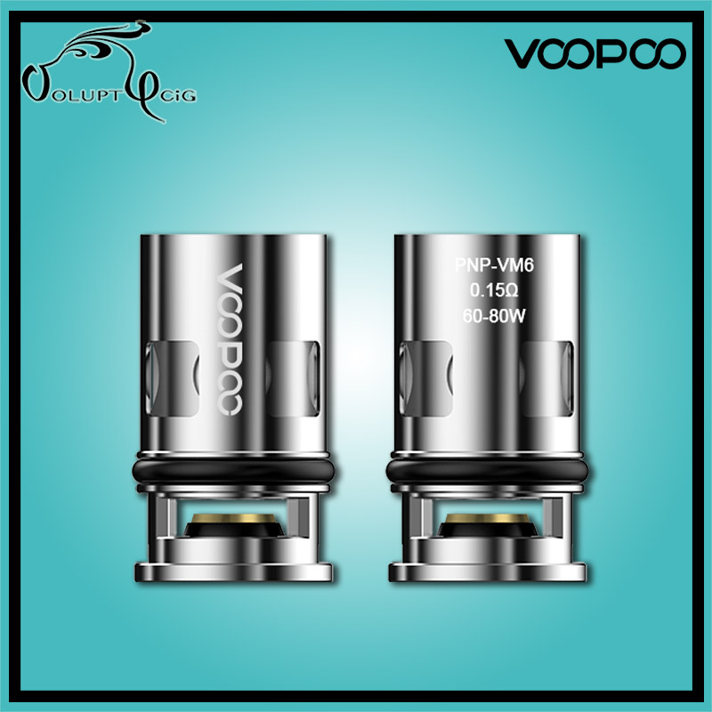 Résistance e-cigarette VINCI VM6 PnP 0.15 ohm Voopoo Résistance e-cigarette VINCI VM6 PnP 0.15 ohm Voopoo