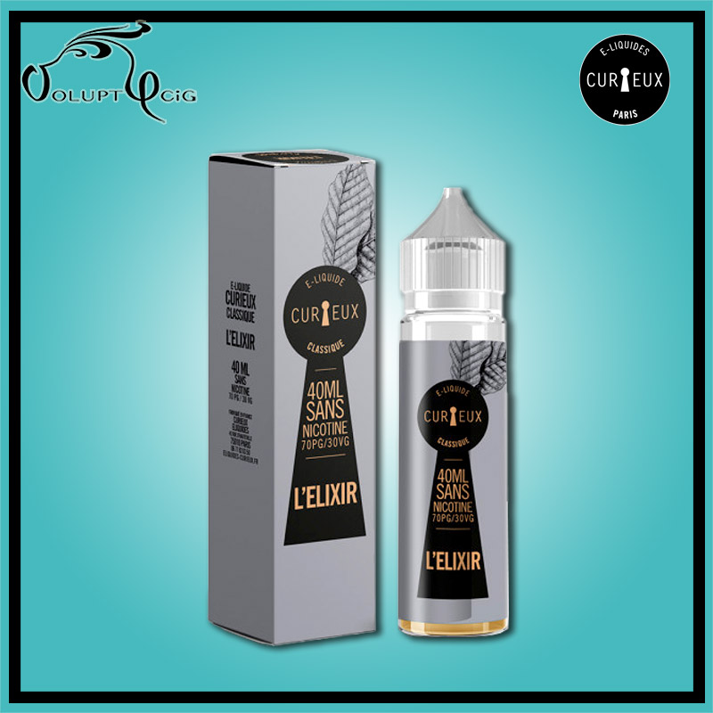 L'ELIXIR 40ml Curieux - Eliquide français L'ELIXIR 40ml Curieux - Eliquide français