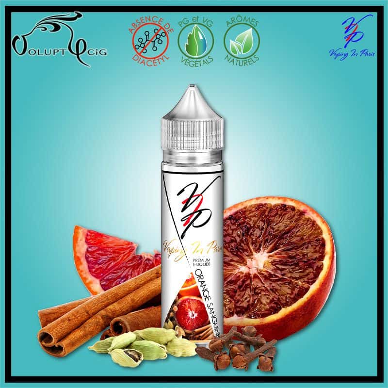 E-liquide ORANGE SANGUINE EPICÉE 40ml VIP Vaping In Paris - Eliquide français arôme naturel sans additif