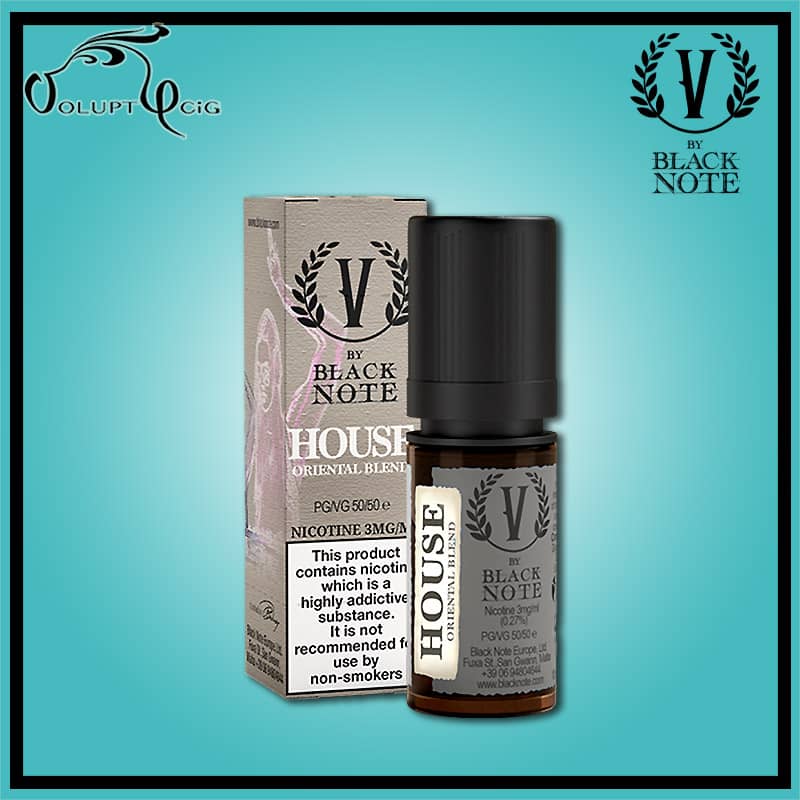E-liquide HOUSE (Izmir) 10ml V By Black Note - Vaporificio - Eliquide macérat tabac sans additf