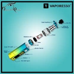 Kit GEN 80S 80W + ITANK 5ml Vaporesso - cigarette électronique accu rechargeable