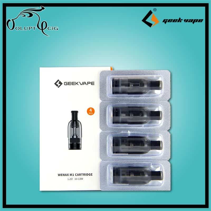 CARTOUCHE x4 WENAX M1 1.2 Ohm Geekvape - Boite de 4 cartouches