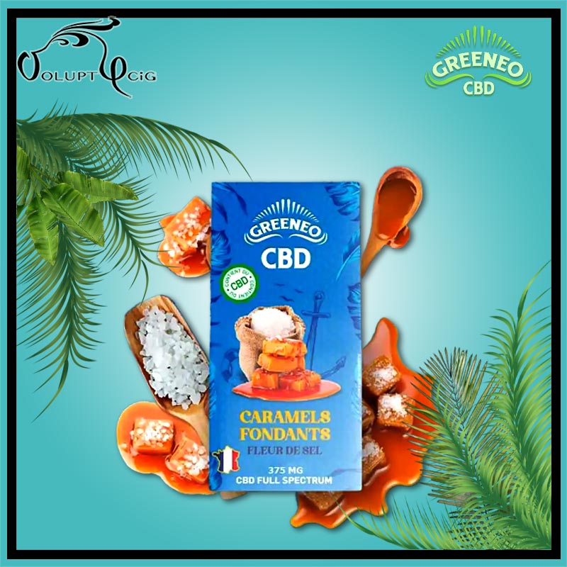CARAMEL FONDANTS fleur de sel CBD 375mg Greeneo