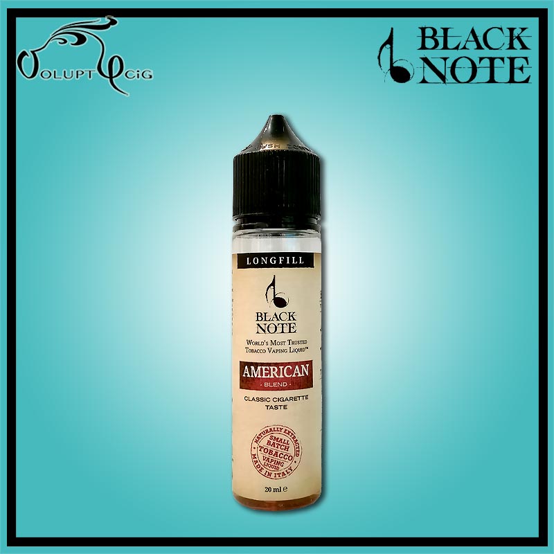 AMERICAN BLEND "longfill" 20 ml (40 ml à booster) Black Note - Eliquide macérat tabac sans additf
