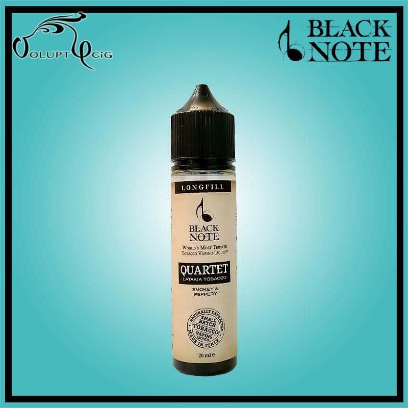 QUARTET "longfill" 20 ml (40 ml à booster) Black Note - Eliquide macérat tabac sans additf