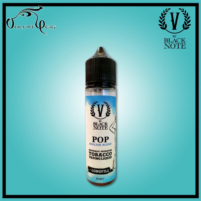 POP "longfill" 20 ml (40 ml à booster) V By Black Note - Eliquide macérat tabac sans additf