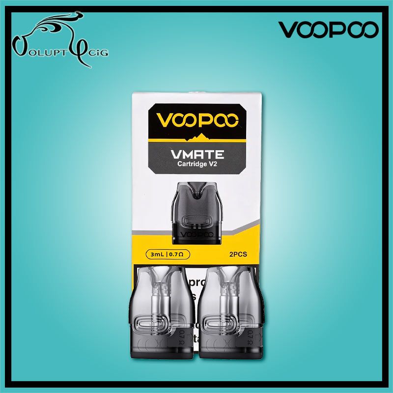 Cartouche Pod VMATE 3ml x2 0.7 Ohm Voopoo - Cigarette électronique Pod
