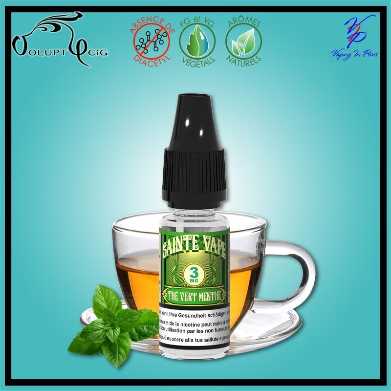 E-liquide THÉ VERT MENTHE 10ml VIP Vaping In Paris