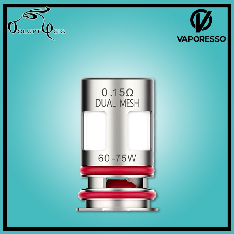 Résistances GTX DUAL MESH 0.15 Ohm Vaporesso Résistances GTX DUAL MESH 0.15 Ohm Vaporesso