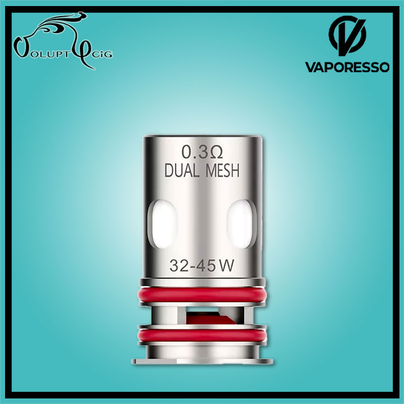 Résistances GTX DUAL MESH 0.3 Ohm Vaporesso Résistances GTX DUAL MESH 0.3 Ohm Vaporesso