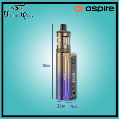 Kit Zelos X80 Aspire avec Nautilus GT2 - Puissance 80W et accu 18650 - cigarette électronique accu rechargeable