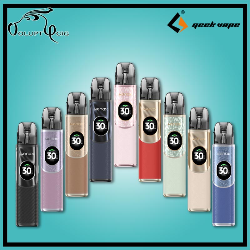 KIT Pod WENAX Q2 1250mAh Geekvape - Cigarette électronique Pod KIT Pod WENAX Q2 1250mAh Geekvape - Cigarette électronique Pod