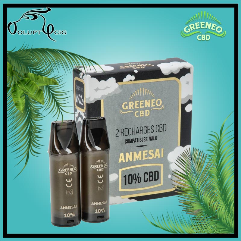 Cartouches CBD AMNESIA 10% Wilo X Greeneo