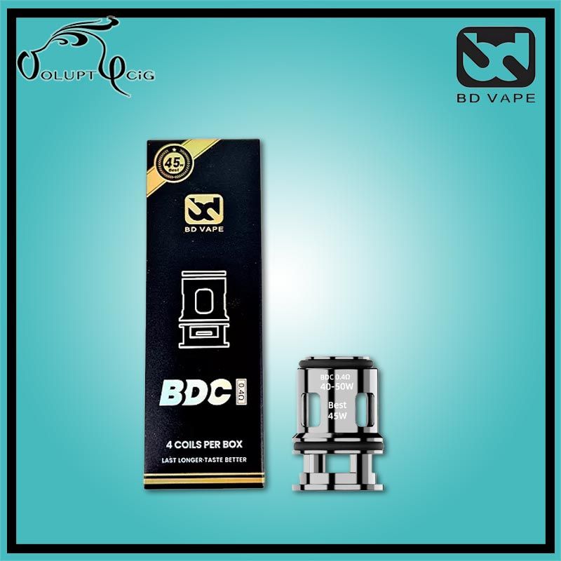 Pack de rsistances BDC V2 0.4 Ohm BD VAPE (X4)