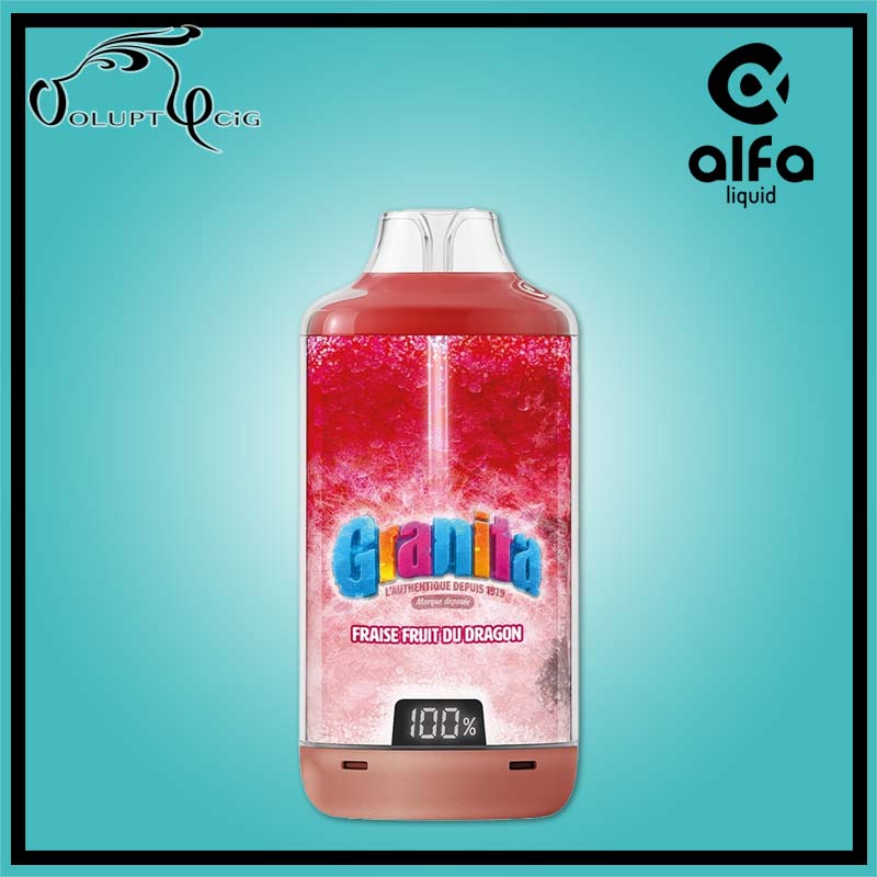 Pod Granita 30K - FRAISE FRUIT DRAGON 20mg Sel - Alfa