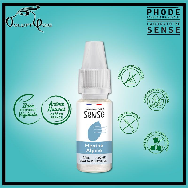 E-liquide MENTHE ALPINE Sense Phode