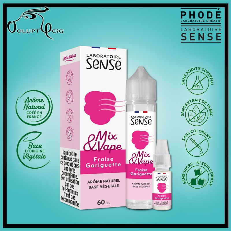 FRAISE GARIGUETTE Mix & Vape 60ml Phode
