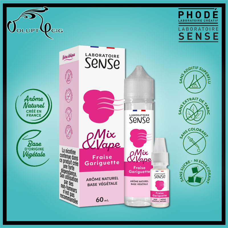 FRAISE GARIGUETTE Mix & Vape 60ml Phode