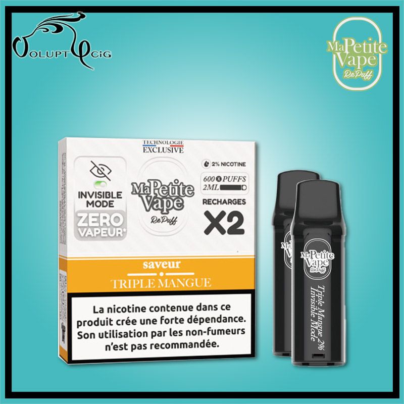 Cartouches REPUFF TRIPLE MANGUE 20mg2 Ma Petite Vape