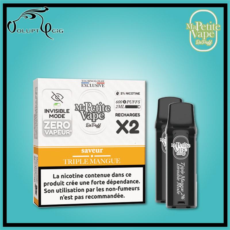 Cartouches REPUFF TRIPLE MANGUE 20mg2 Ma Petite Vape