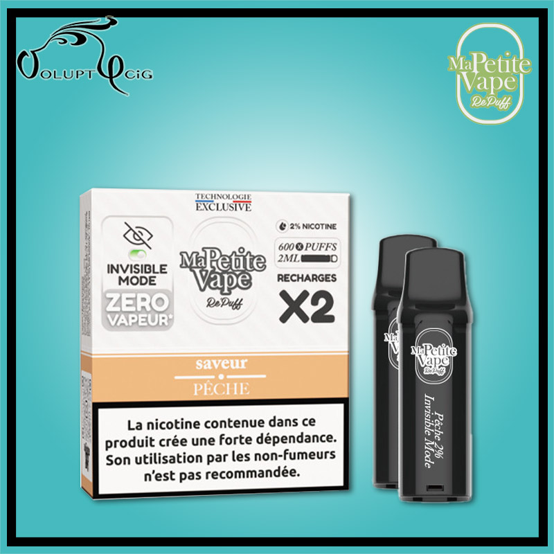 Cartouches REPUFF PÊCHE 20mg2 Ma Petite Vape