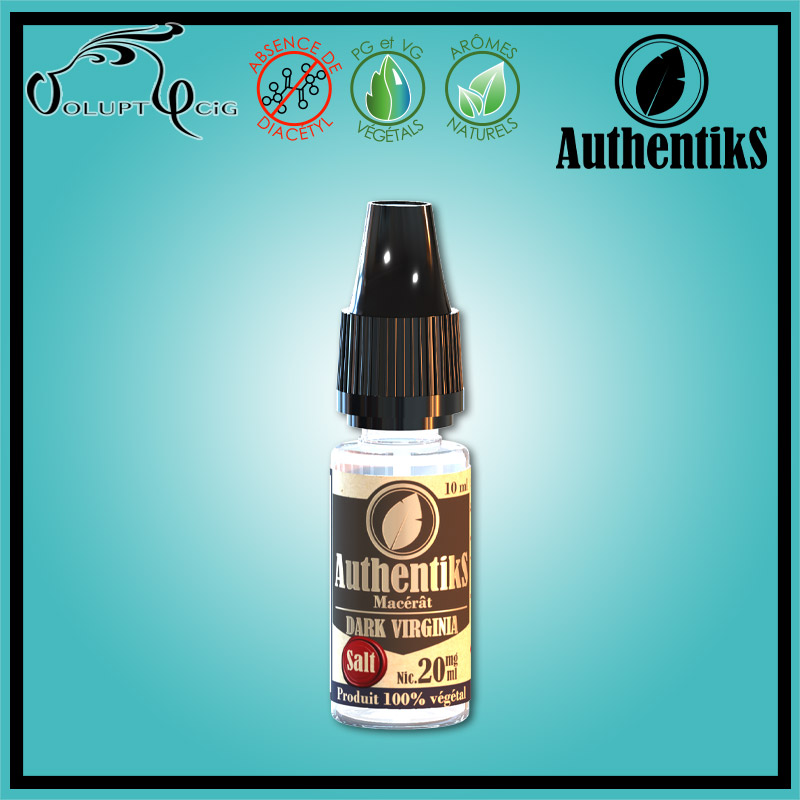 S DARK VIRGINIA SALT 10ml sel de nicotine Authentiks