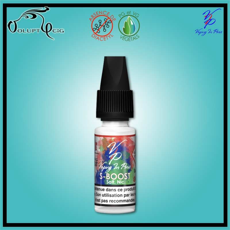 Booster S-BOOST SEL DE NICOTINE 20mg 10 ml 100% végétal VIP - Eliquide DIY Voluptycig