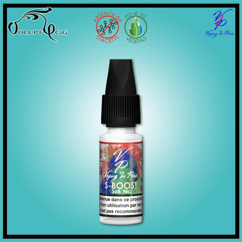 Booster S-BOOST SEL DE NICOTINE 20mg 10 ml 100% végétal VIP - Eliquide DIY Voluptycig