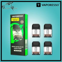 Cartouche Pod XROS x4 0.4 ohm VAPORESSO - Cigarette électronique Pod