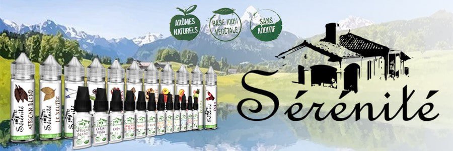 E-liquide Sérénité Vaping In Paris sans additifs