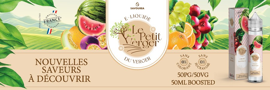 E-liquide Le Petit Verger Savourea, e liquide fruité - Voluptycig