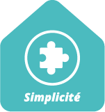 Pictogramme de confiance simplicité utilisation matériel