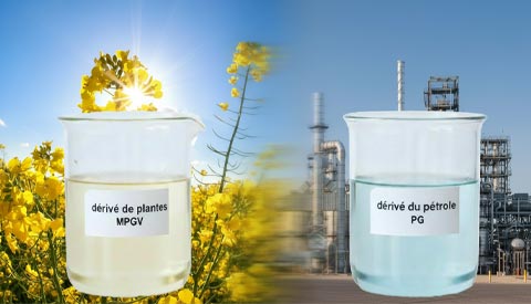 Différences entre propylène glycol classique et version végétale