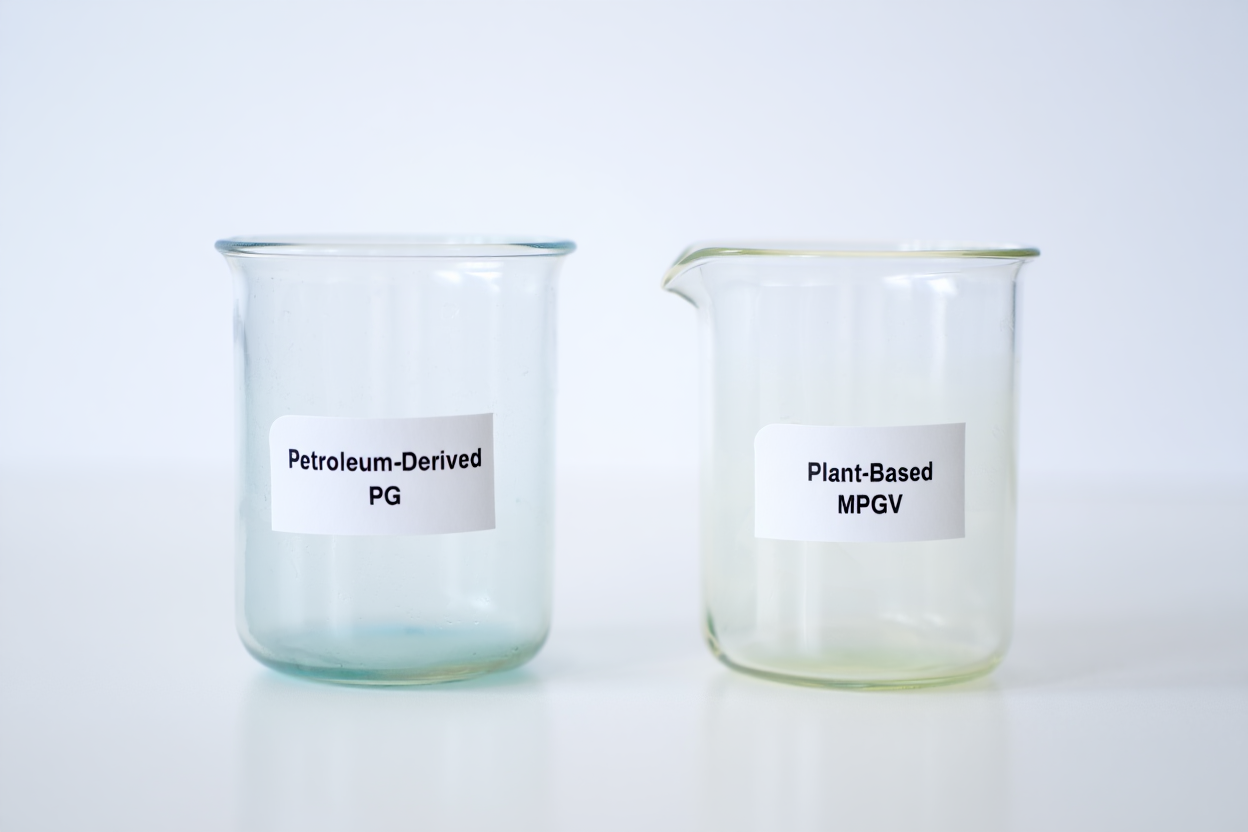 Différences entre propylène glycol classique et version végétale
