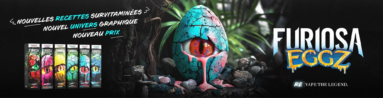 E-liquide Furiosa Eggz - Collection de nouvelles saveurs survitaminées, par Vape47